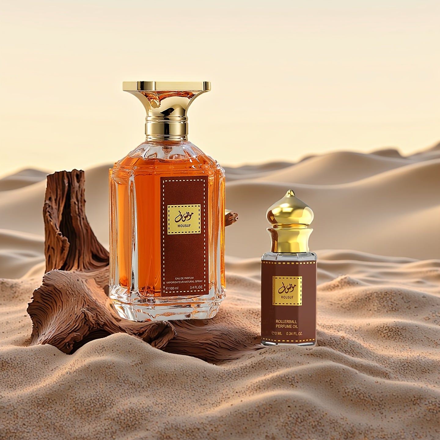 Eau de Toilette Set | Unisex, Woody Oriental Fragrance, Includes Roll-on Perfume Oil, Portable Travel Size, Suitable for Daily Use and Dates, Perfect Gift for Festivals, Brand: MYSTICAL