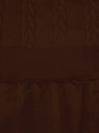 Men's Solid Color Crew Neck Twist Knit Sweater, Autumn/Winter Casual Pullover