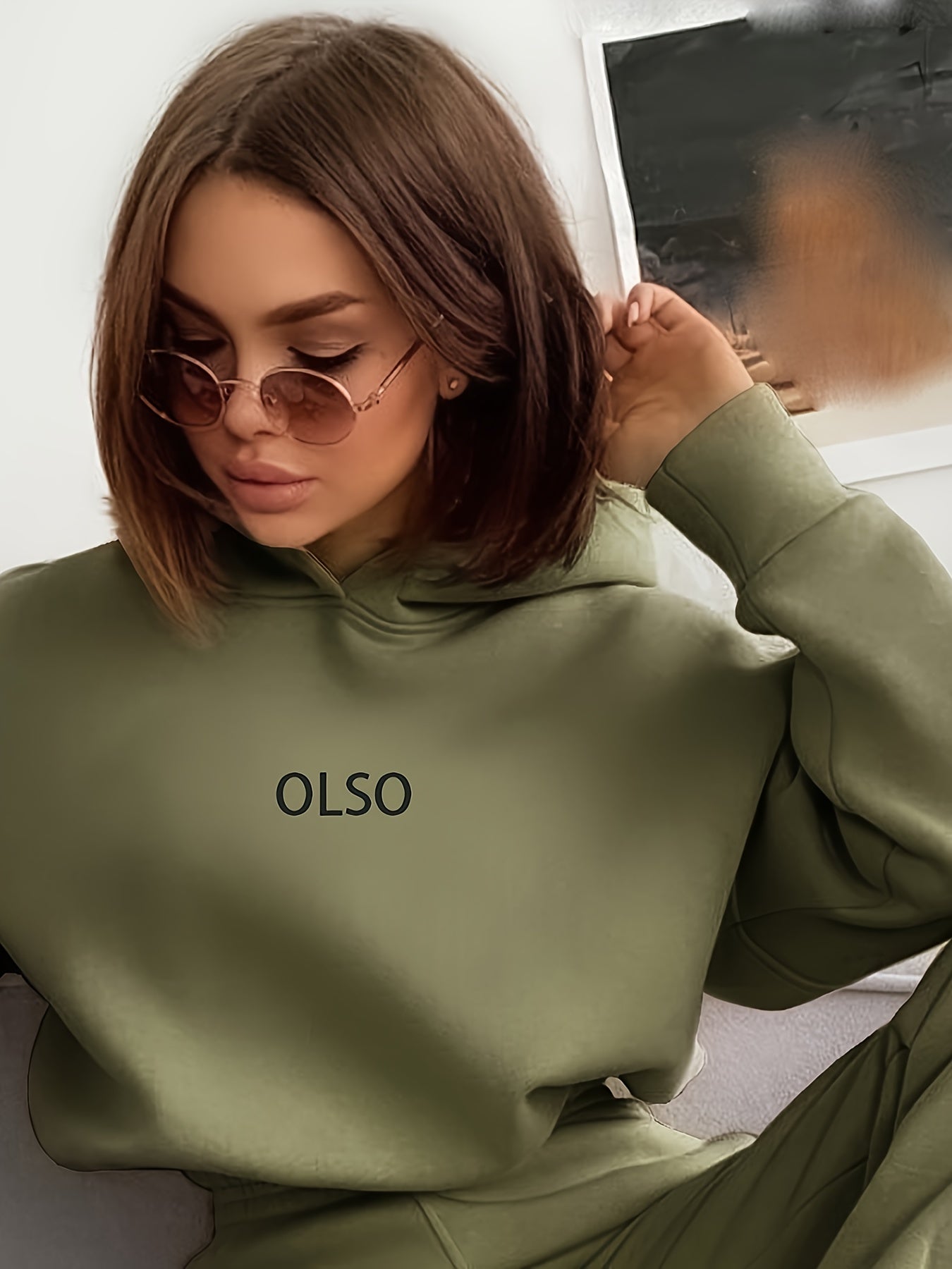 Casual Fashion Letter Sweatshirt Set