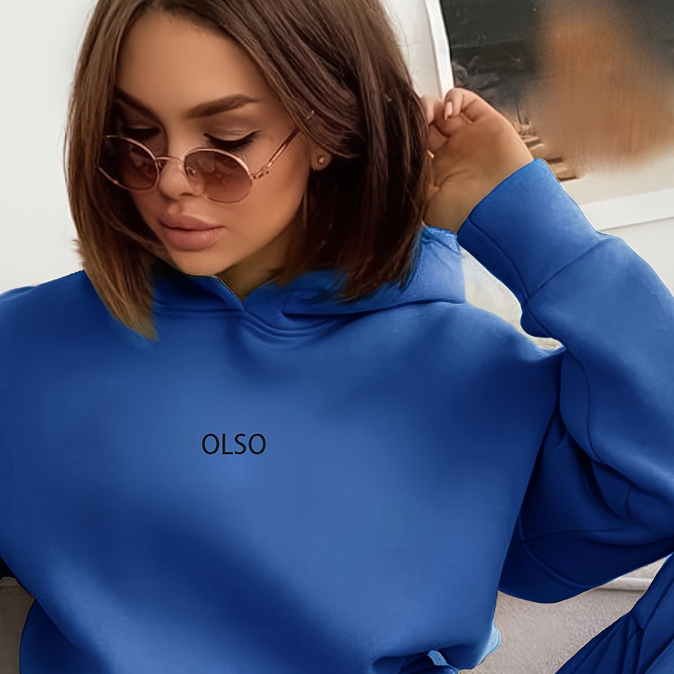 Casual Fashion Letter Sweatshirt Set