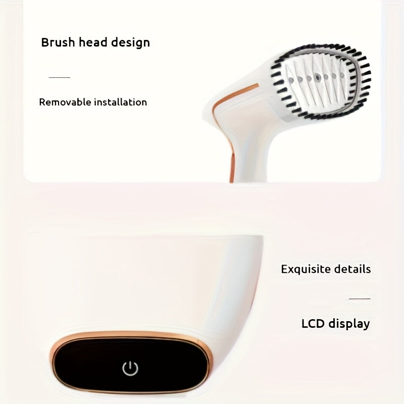 2025 New Model - Handheld Garment Steamer with LED Display, 9-Second Fast Heating, Touch Control, 3 Adjustable Steam Levels, Ideal for Wrinkle Removal at Home and Travel