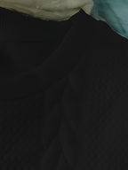 Men's Solid Color Crew Neck Twist Knit Sweater, Autumn/Winter Casual Pullover