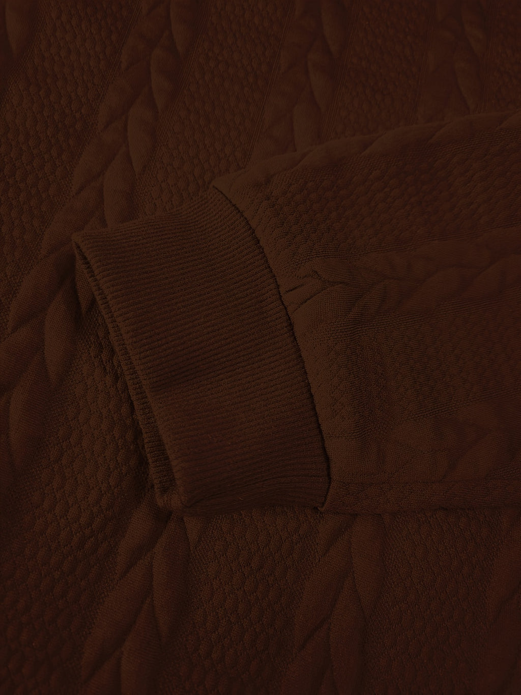 Men's Solid Color Crew Neck Twist Knit Sweater, Autumn/Winter Casual Pullover