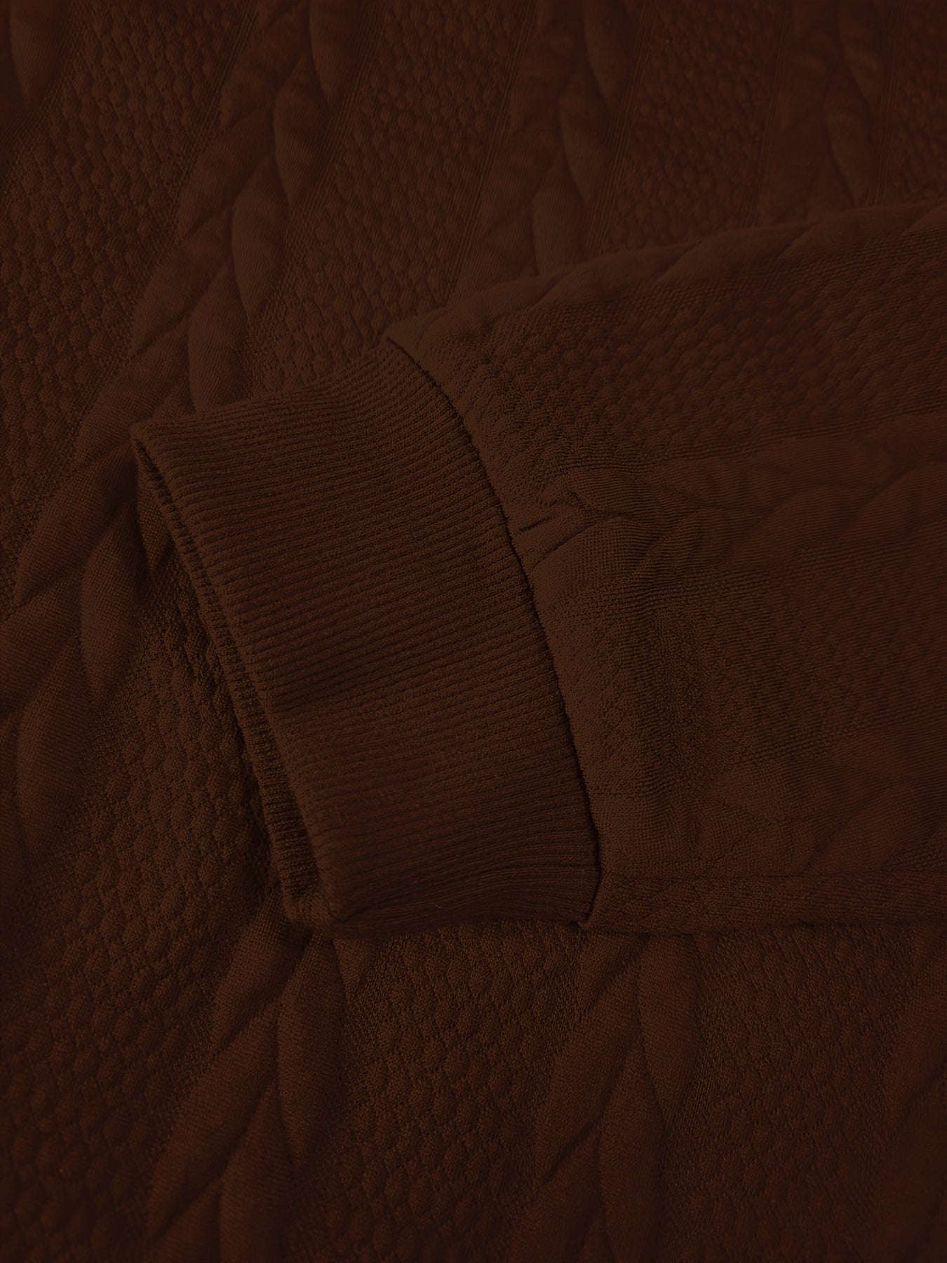 Men's Solid Color Crew Neck Twist Knit Sweater, Autumn/Winter Casual Pullover