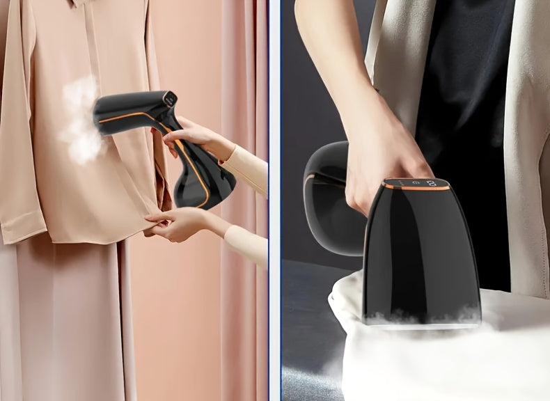 2025 New Model - Handheld Garment Steamer with LED Display, 9-Second Fast Heating, Touch Control, 3 Adjustable Steam Levels, Ideal for Wrinkle Removal at Home and Travel
