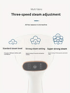 2025 New Model - Handheld Garment Steamer with LED Display, 9-Second Fast Heating, Touch Control, 3 Adjustable Steam Levels, Ideal for Wrinkle Removal at Home and Travel