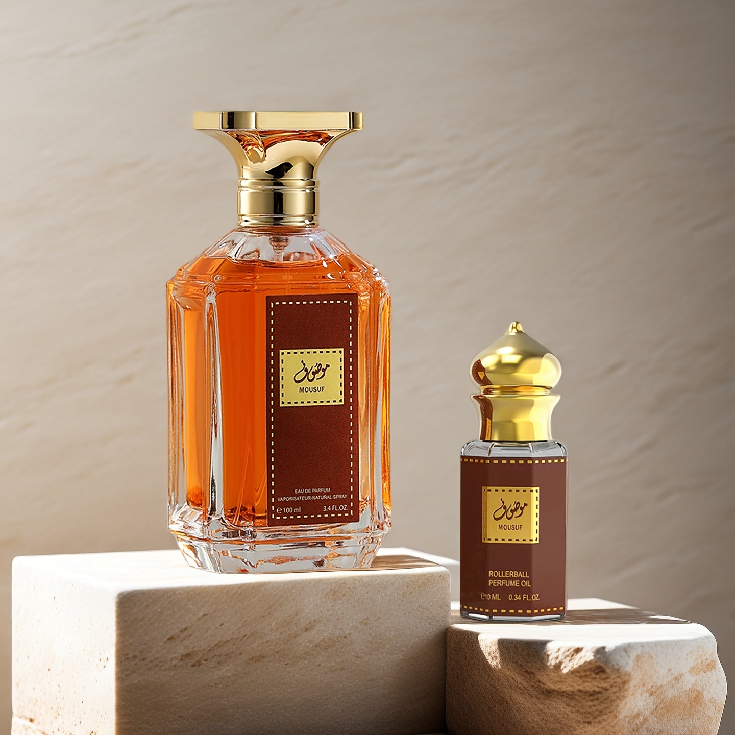 Eau de Toilette Set | Unisex, Woody Oriental Fragrance, Includes Roll-on Perfume Oil, Portable Travel Size, Suitable for Daily Use and Dates, Perfect Gift for Festivals, Brand: MYSTICAL