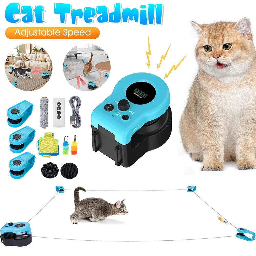 Cat String Treadmill Toy