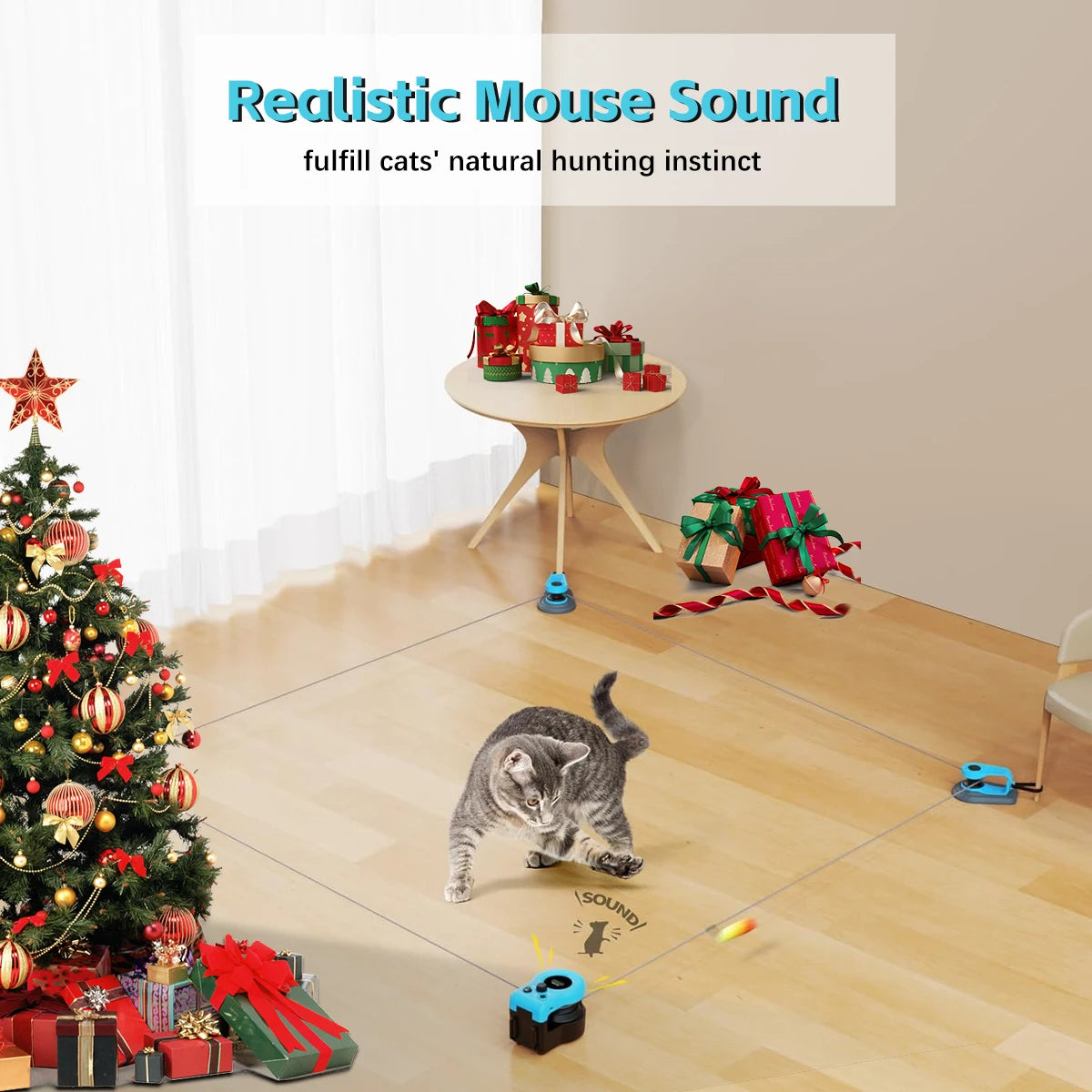 Cat String Treadmill Toy