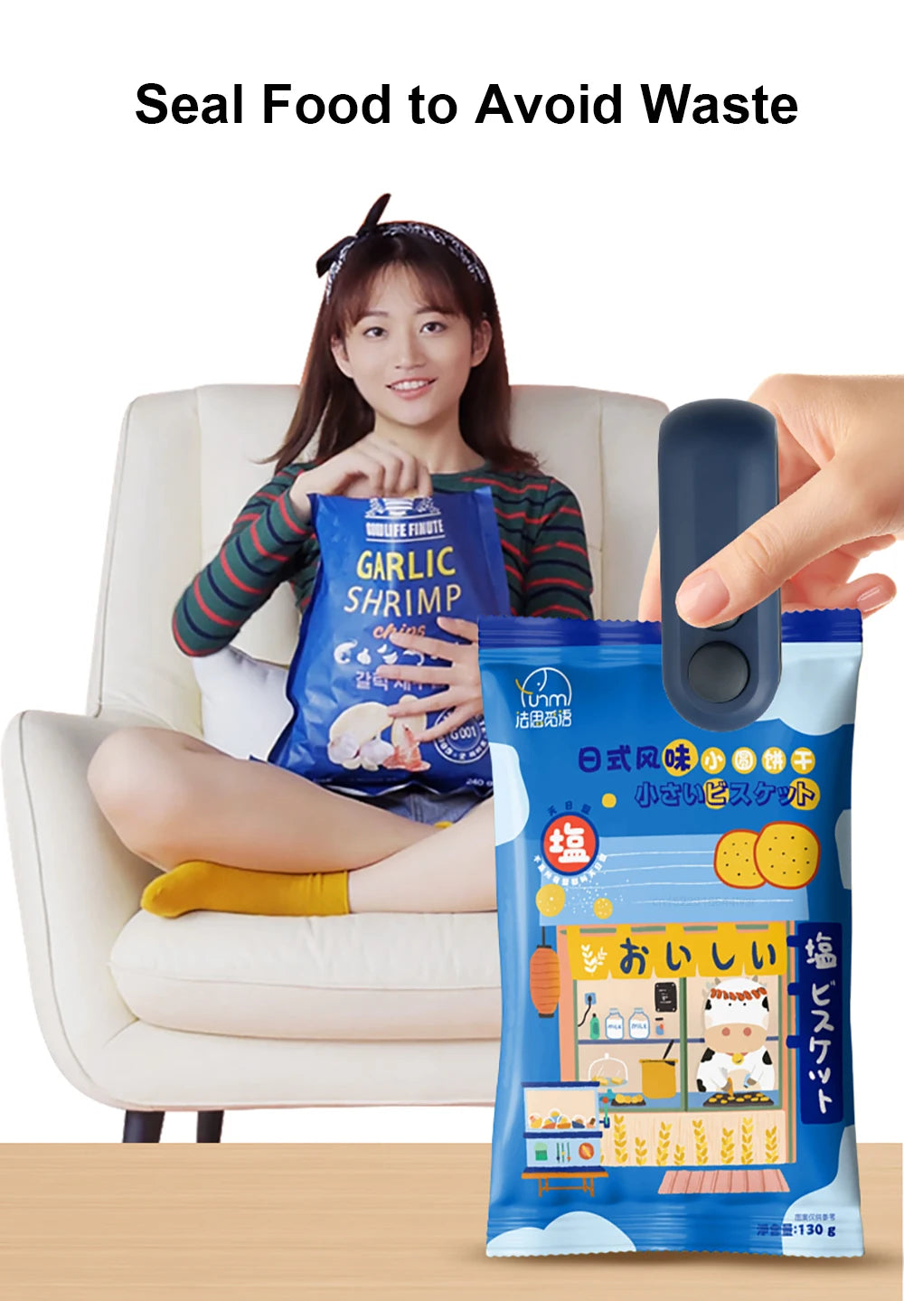 Mini Heat Bag Sealing Machine Plastic Bag Sealer Portable Thermal Plastic