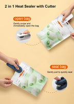 Mini Heat Bag Sealing Machine Plastic Bag Sealer Portable Thermal Plastic