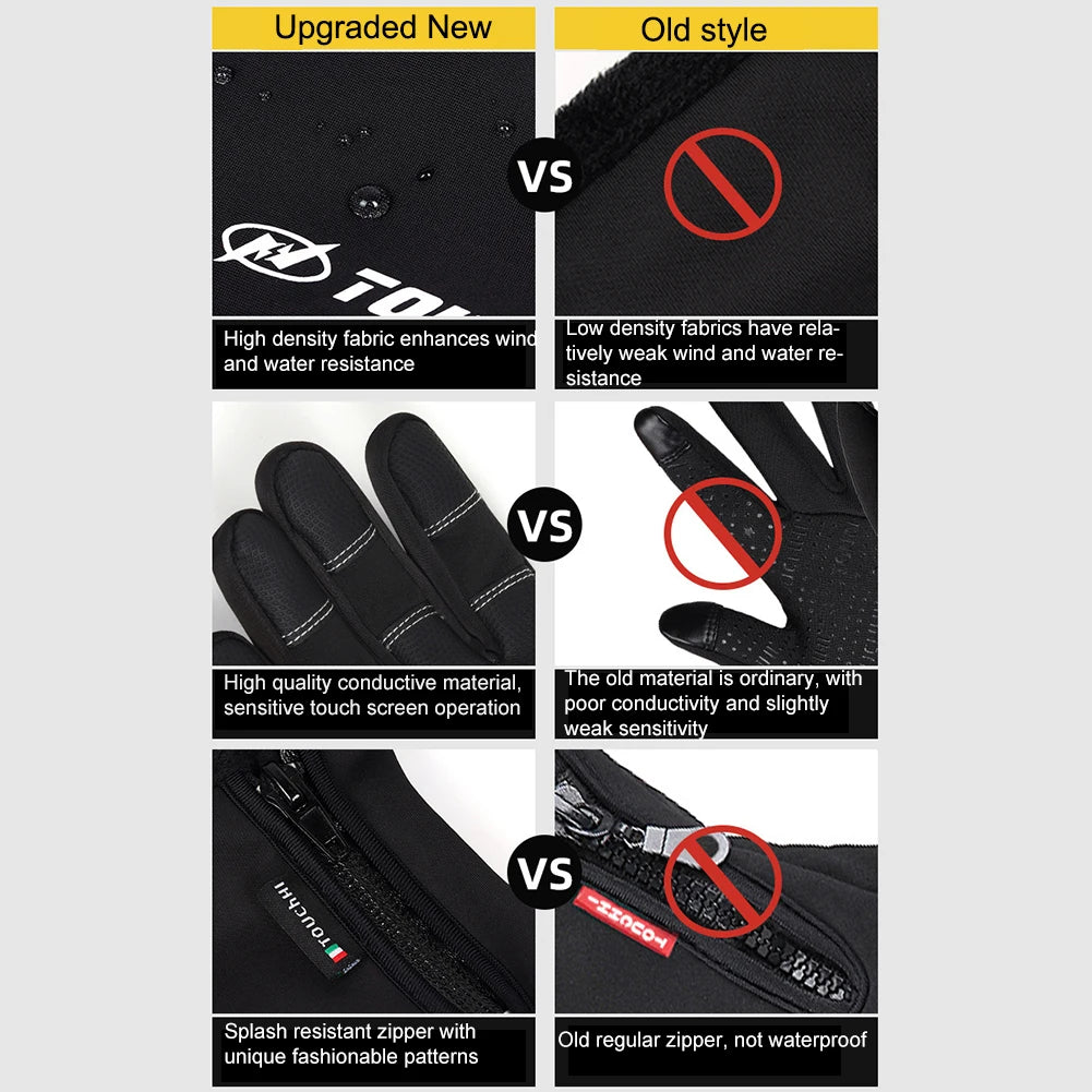 USB Rechargeable Heated Gloves Electric Warming Winter Gloves, 3 Heat Settings, Touchscreen Compatible