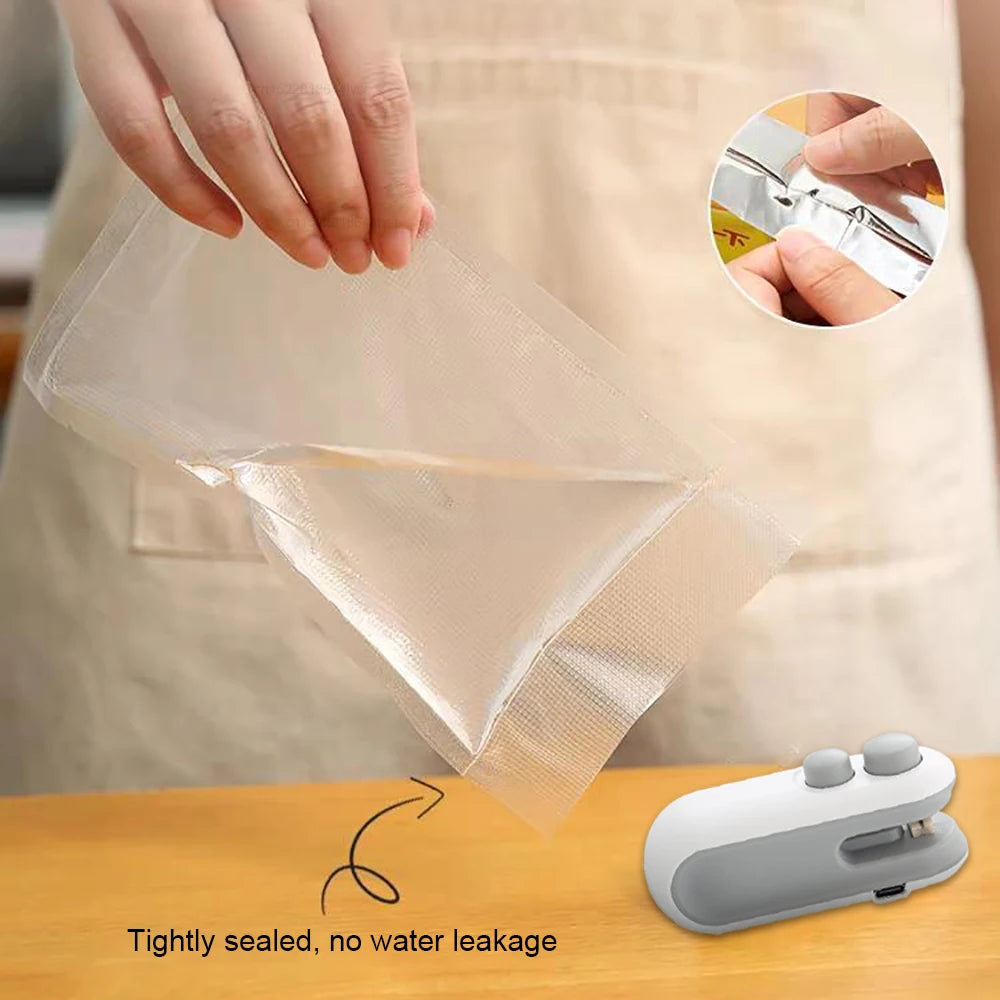Mini Heat Bag Sealing Machine Plastic Bag Sealer Portable Thermal Plastic