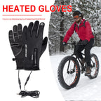 USB Rechargeable Heated Gloves Electric Warming Winter Gloves, 3 Heat Settings, Touchscreen Compatible
