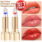 Beauty Waterproof Crystal Clear Beautiful Jelly Flower Lipstick Long Lasting Lip Balm Lips Moisturizer Magic Temperature Color Change Lip