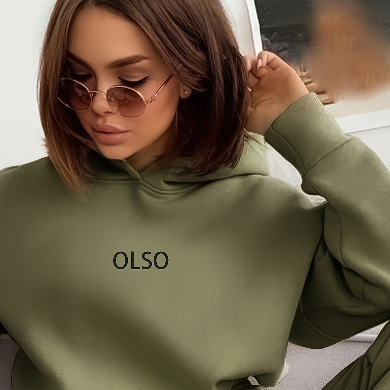 Casual Fashion Letter Sweatshirt Set
